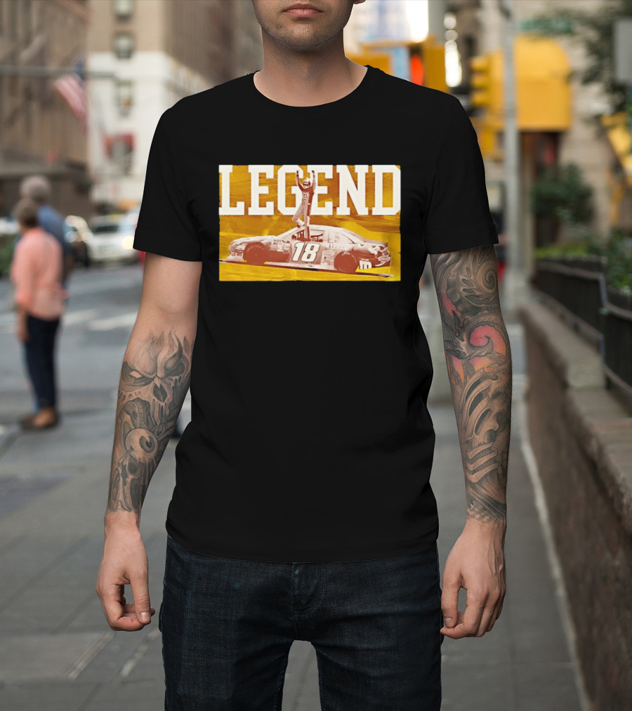 Kyle Busch 18 M&Ms Joe Gibbs Racing NASCAR Cup Series Legend Victory Celebration T-Shirt