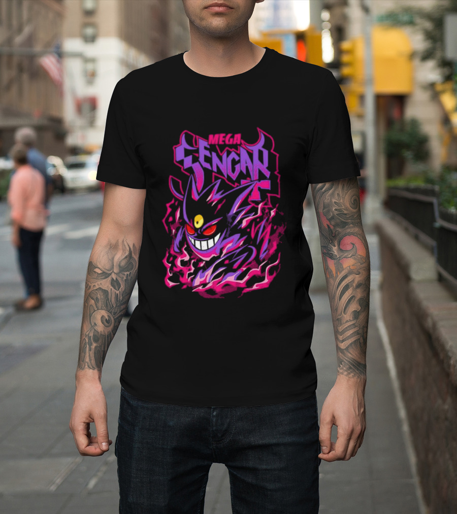Mega Gengar Pokémon GO Fiery Purple T-Shirt