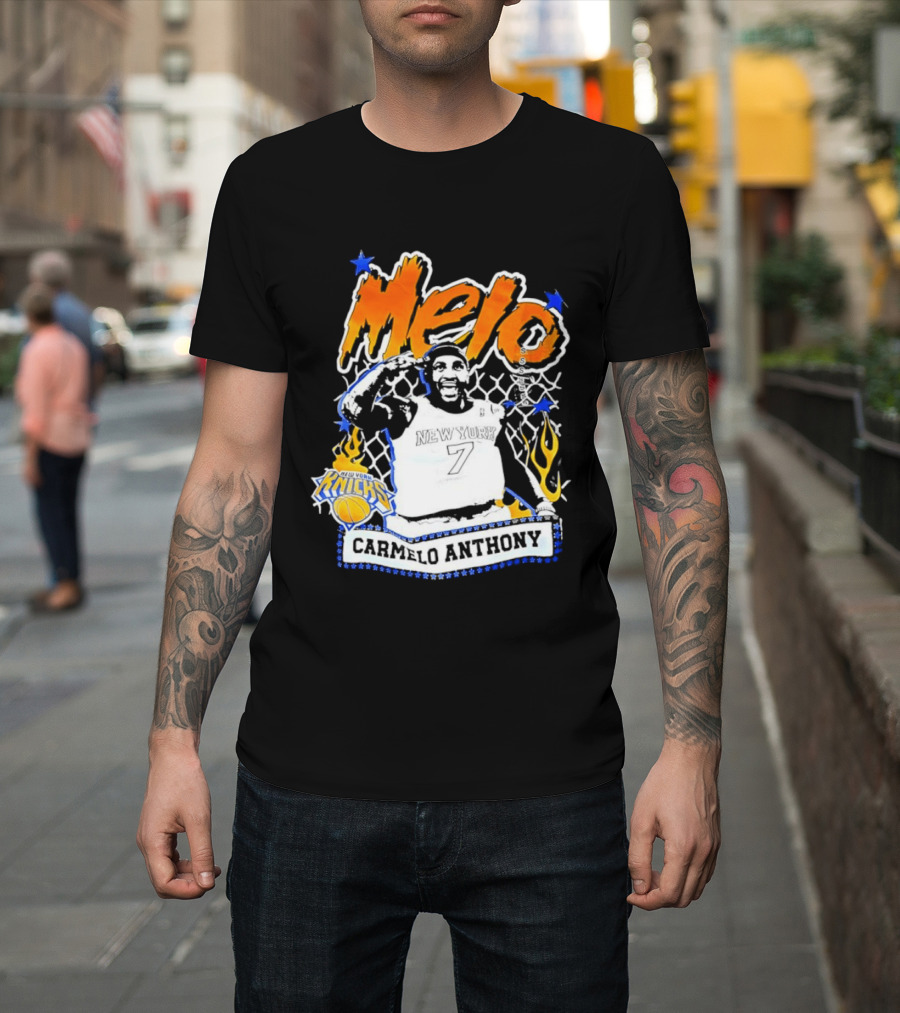 Melo Carmelo Anthony New York Knicks Basketball Star T-Shirt
