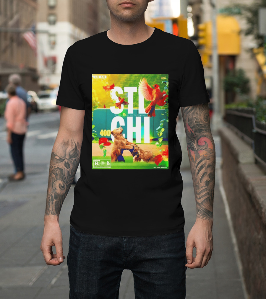 STL CHI St Louis Cardinals Vs Chicago Cubs 400 Stadium Rivalry 9 25 31 T-Shirt