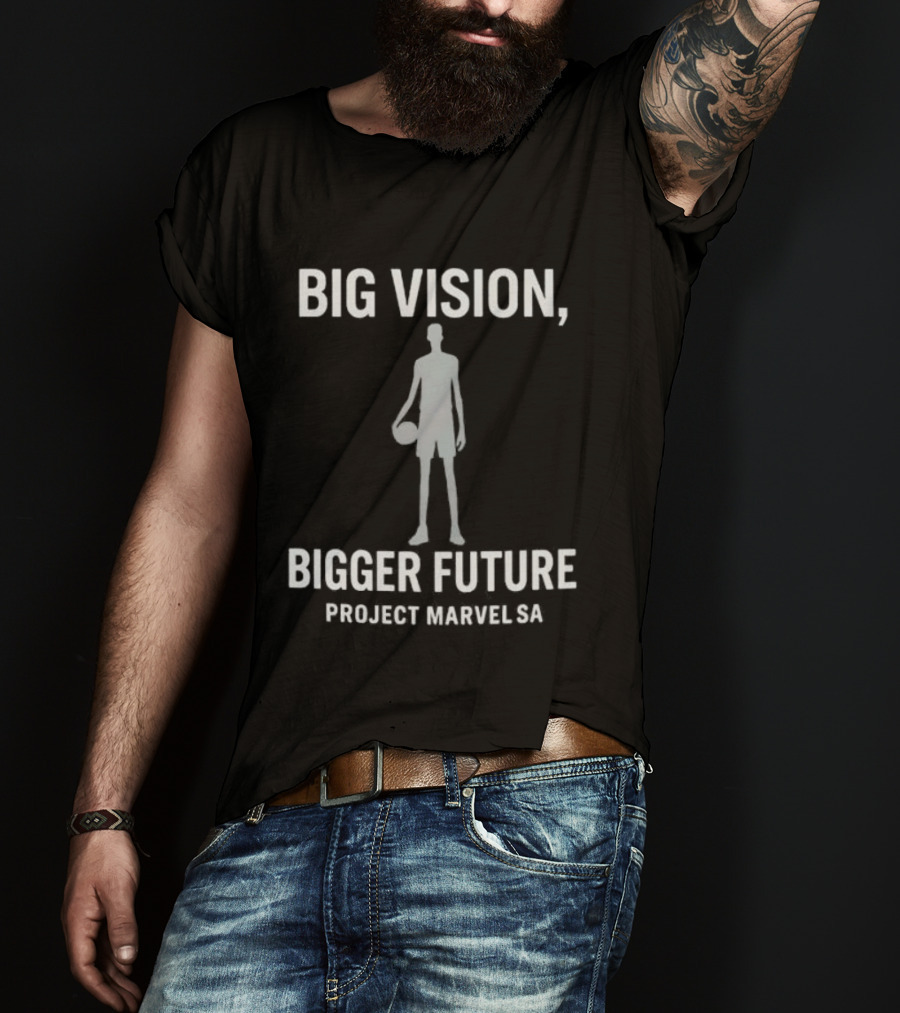 Victor Wembanyama Big Vision Bigger Future Project Marvel SA T-Shirt