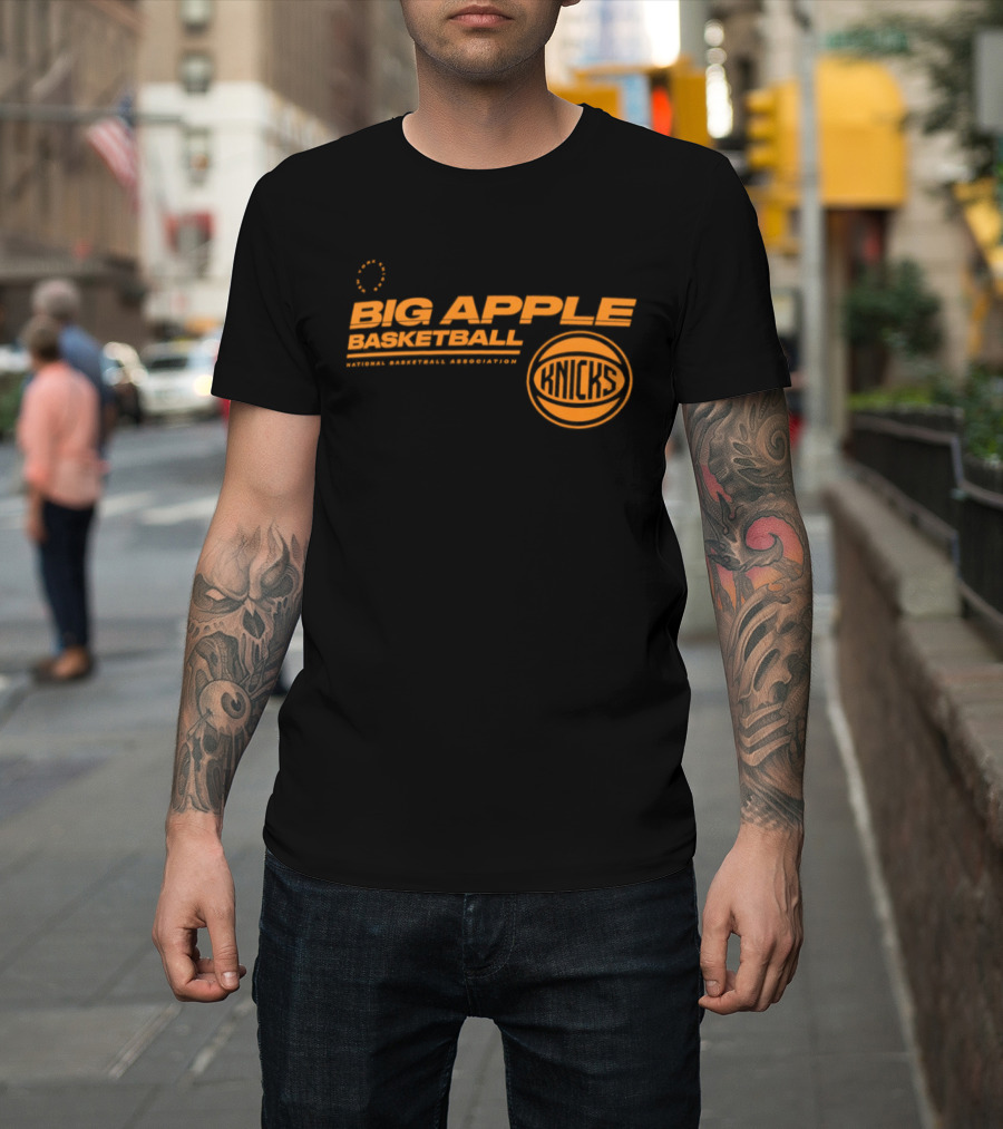 Big Apple Basketball New York Knicks National Basketball Association T-Shirt