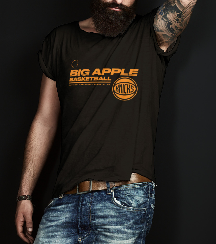 Big Apple Basketball New York Knicks National Basketball Association T-Shirt