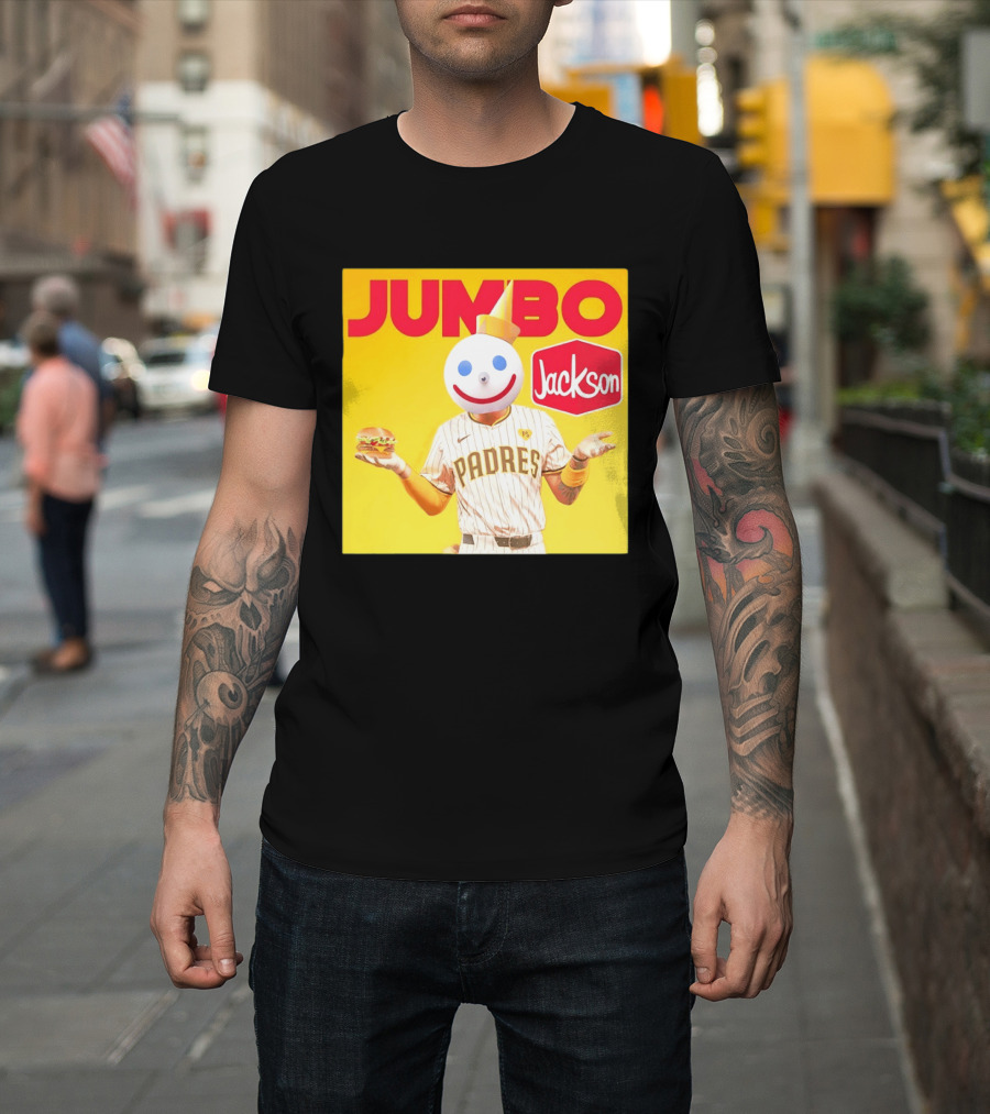 San Diego Padres MLB Jumbo Jack Jackson Collaboration T-Shirt