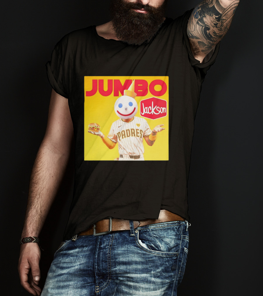 San Diego Padres MLB Jumbo Jack Jackson Collaboration T-Shirt