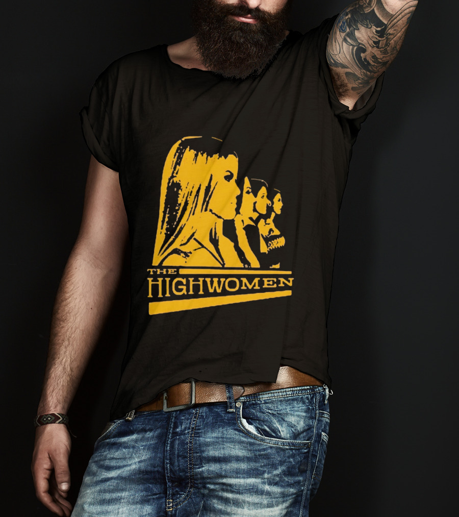 The Highwomen 2026 Group Profile Logo In Bold Yellow T-Shirt