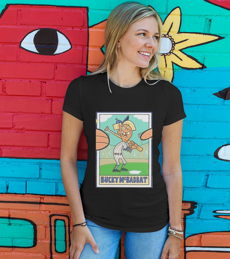 Bucky McBadbat Baseball Card The Fairly OddParents Trading Cards T-Shirt