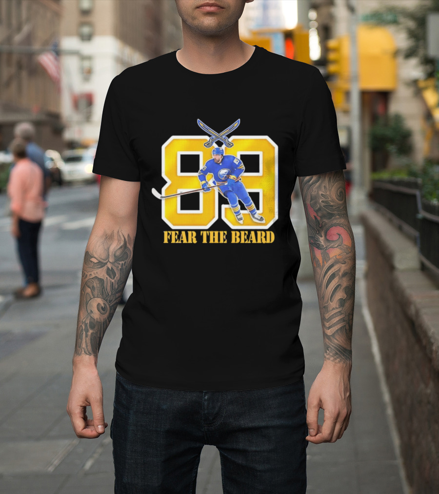 Buffalo Sabres Alex Tuch 89 Fear The Beard Hockey Player Fan Gear T-Shirt