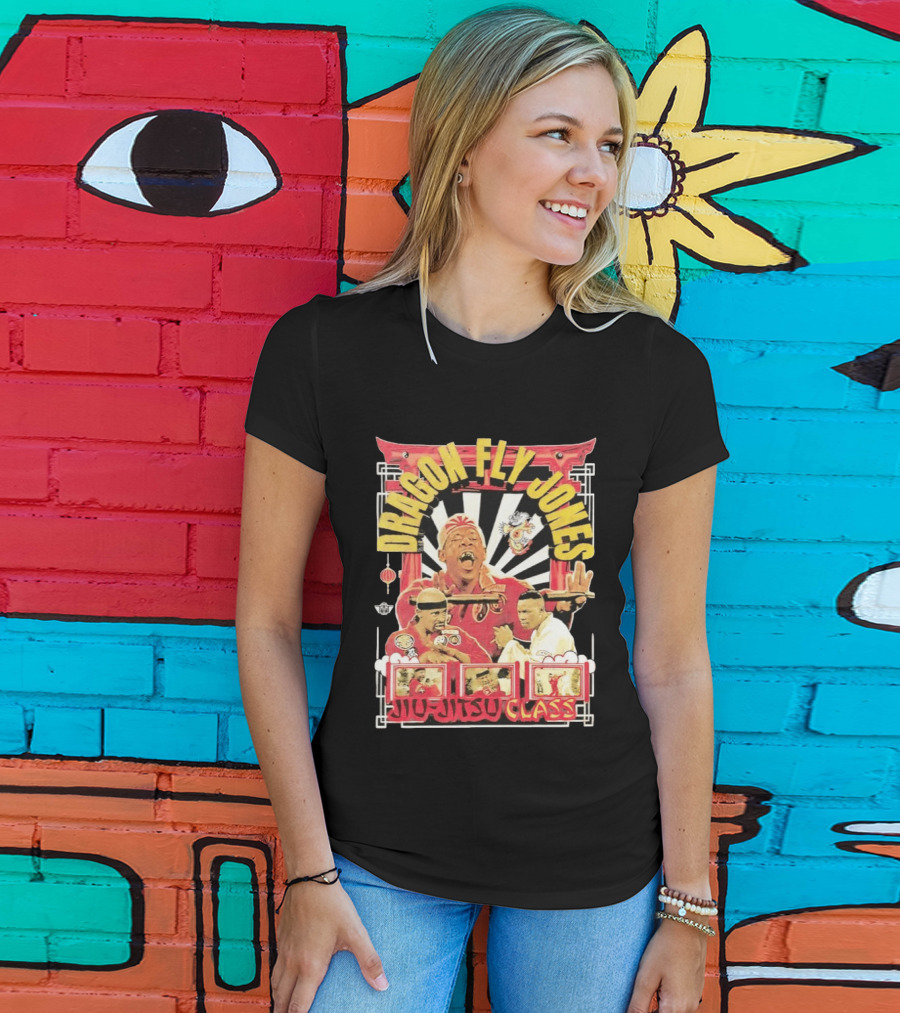 Dragon Fly Jones Jiu Jitsu Class Martial Arts Comedy 90s T-Shirt