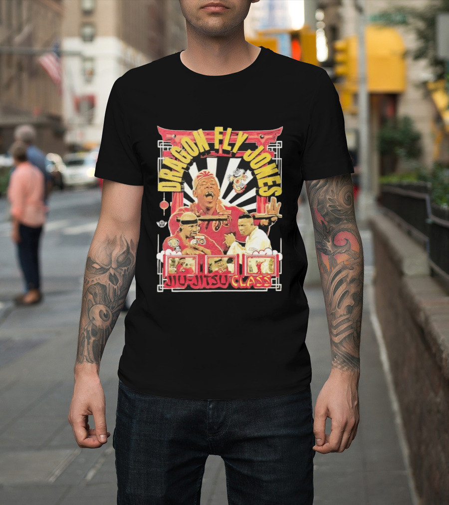 Dragon Fly Jones Jiu Jitsu Class Martial Arts Comedy 90s T-Shirt