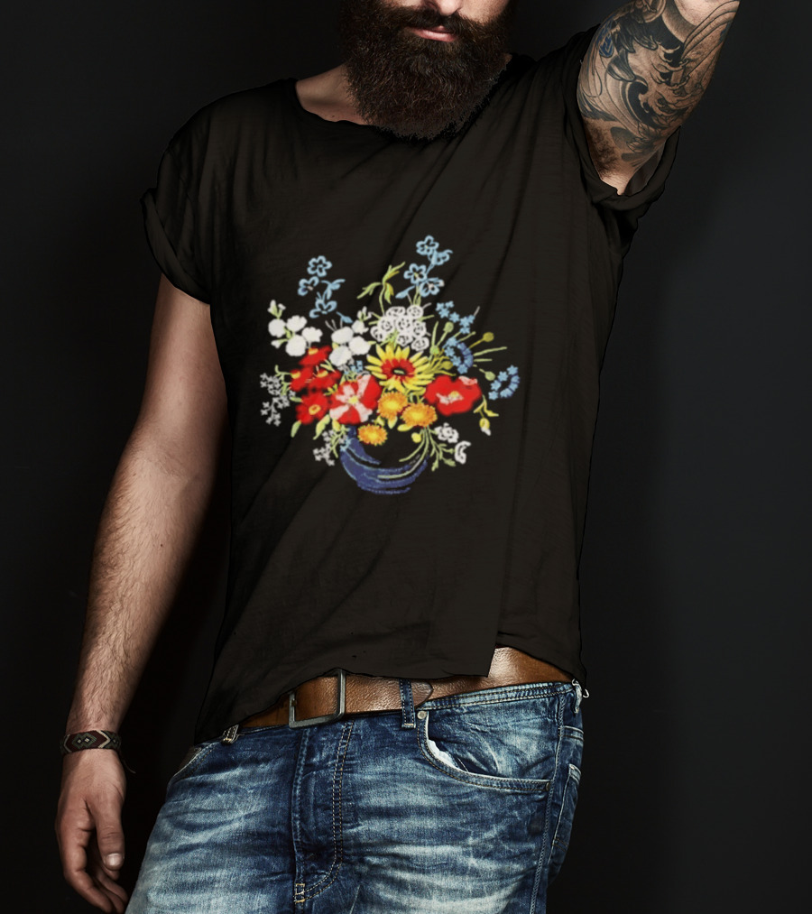Paige Bueckers Embroidered Floral OKC T-Shirt