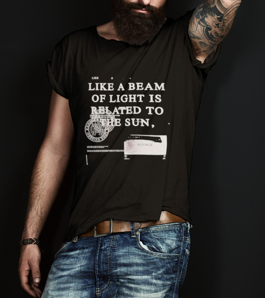 Kyrie Irving Like A Beam Of Light Is Related To The Sun Cosmic Court Vision T-Shirt