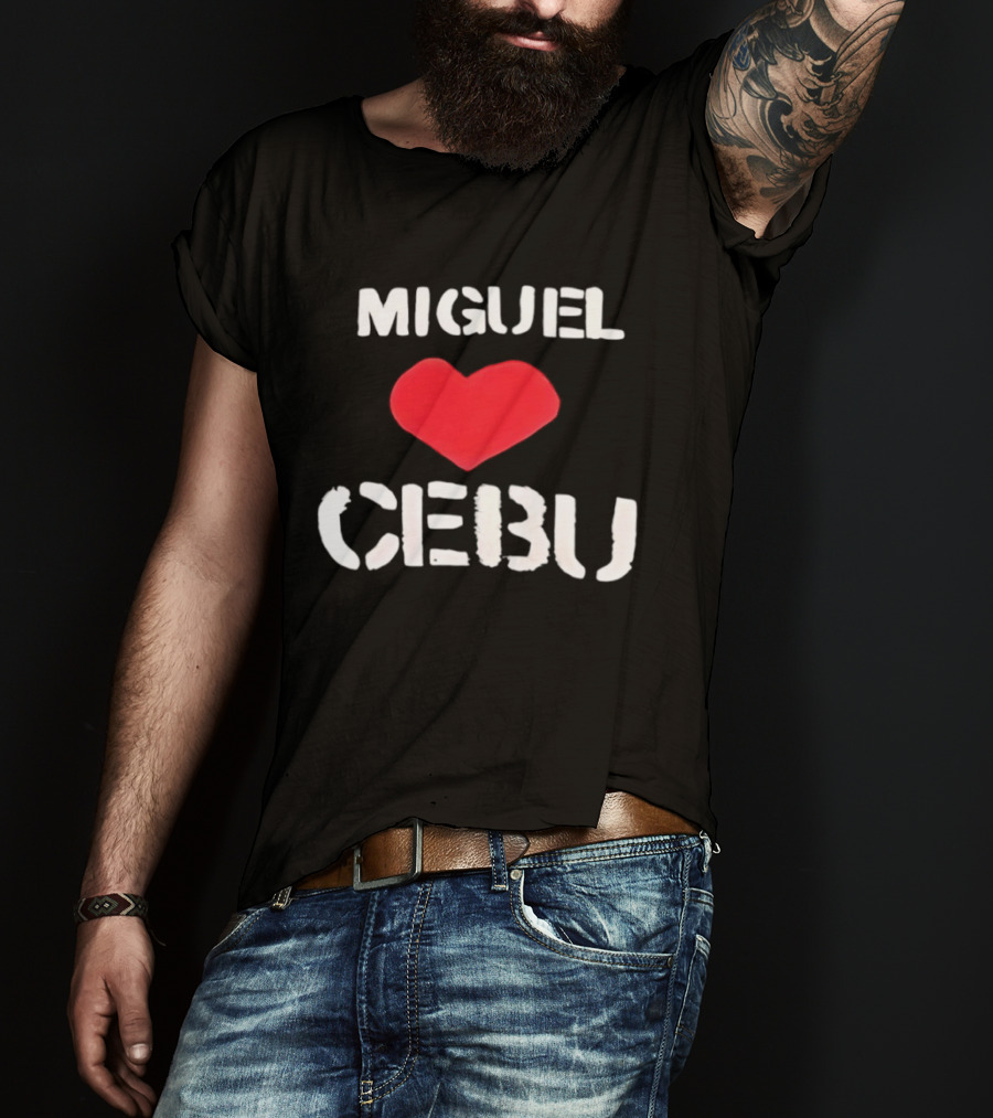 Miguel Loves Cebu Heart Souvenir Travel Destination T-Shirt