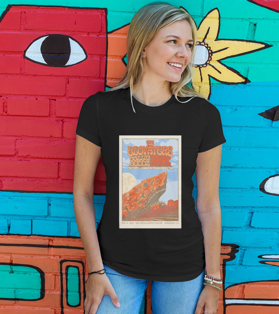 The Elovaters Red Rocks Amphitheatre May 17 2026 Collie Buddz The Hip Abduction Morrison CO Tour T-Shirt