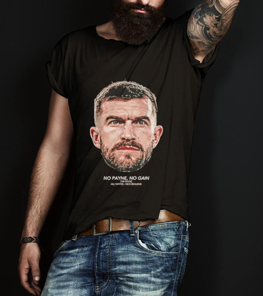 Tim Payne Wellington Phoenix No Payne No Gain Big Head T-Shirt