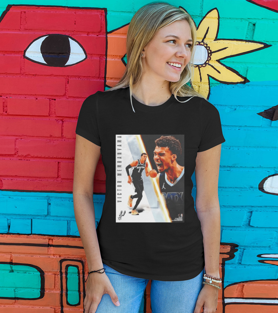 Victor Wembanyama San Antonio Spurs SATX Radiance Collage T-Shirt