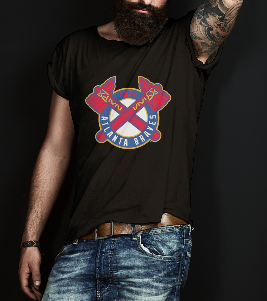 Atlanta Braves MLB 1871 Cross Tomahawk T-Shirt