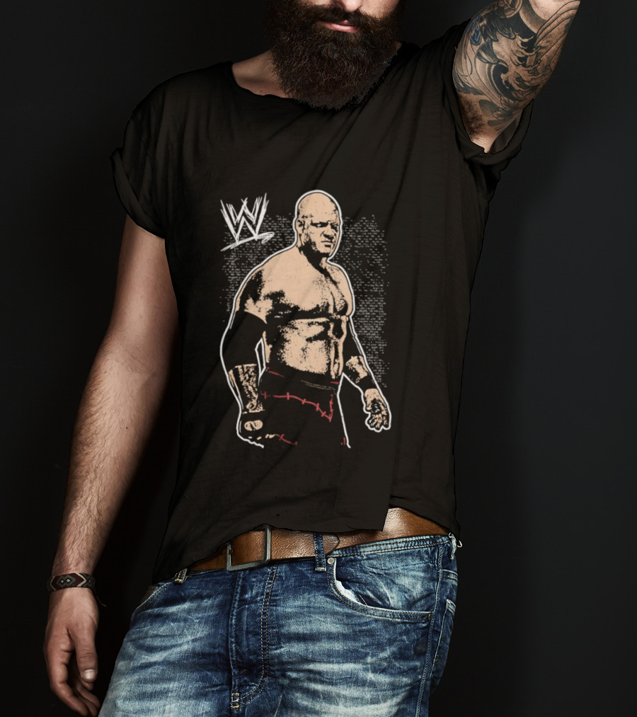 Kane WWE Wrestling Stitched Men's WWE Iconic Fighter T-Shirt