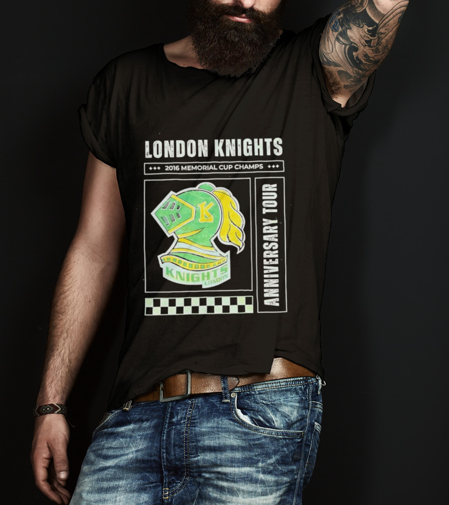 London Knights 2016 Memorial Cup Champs Anniversary Tour T-Shirt