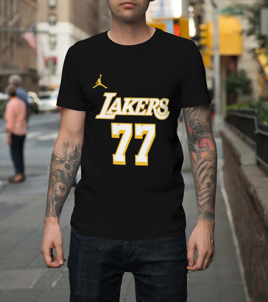 Luka Doncic Lakers 77 Jordan T-Shirt