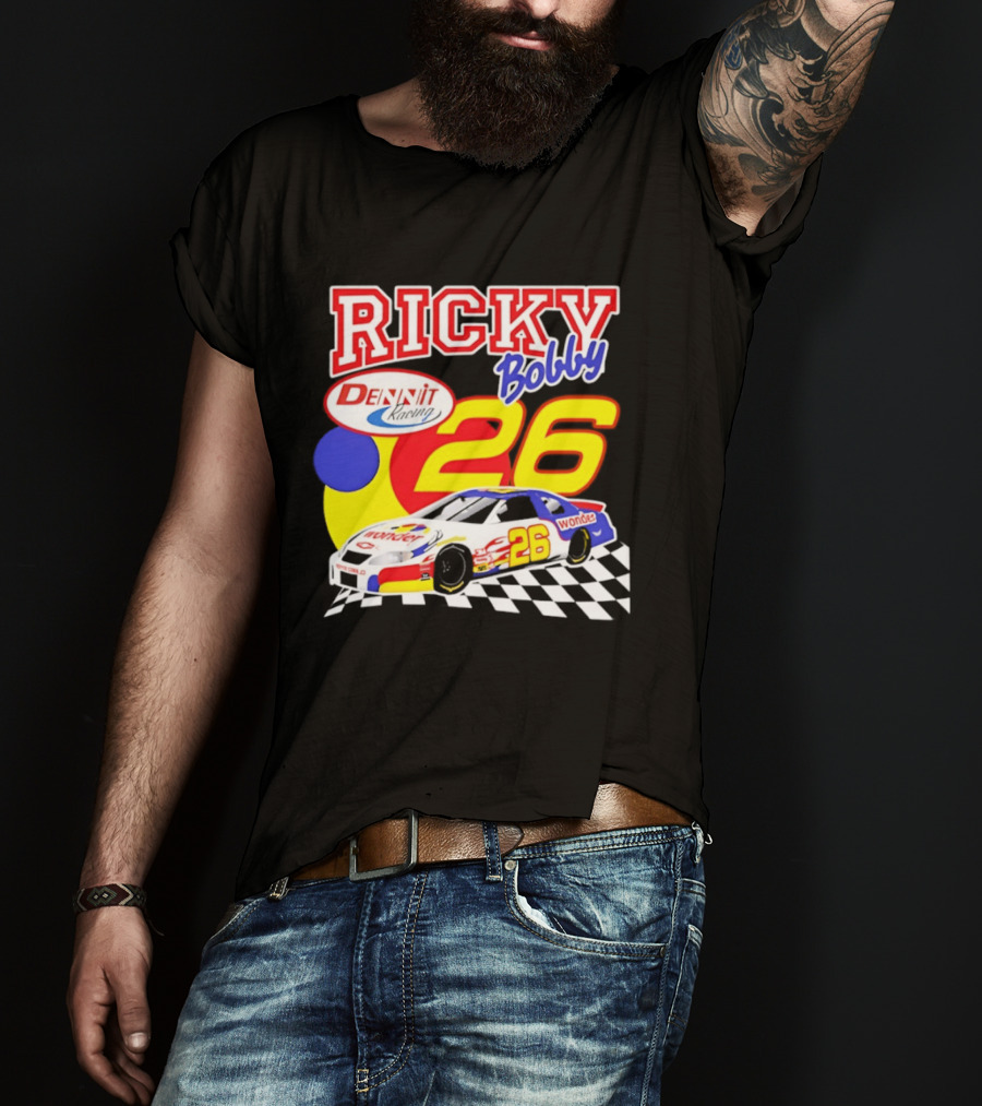 Ricky Bobby Dennit Racing 26 Wonder Talladega Nights Car T-Shirt