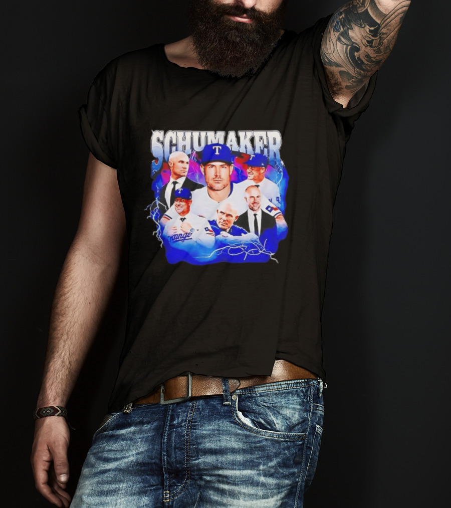 Skip Schumaker Texas Baseball Collage T-Shirt