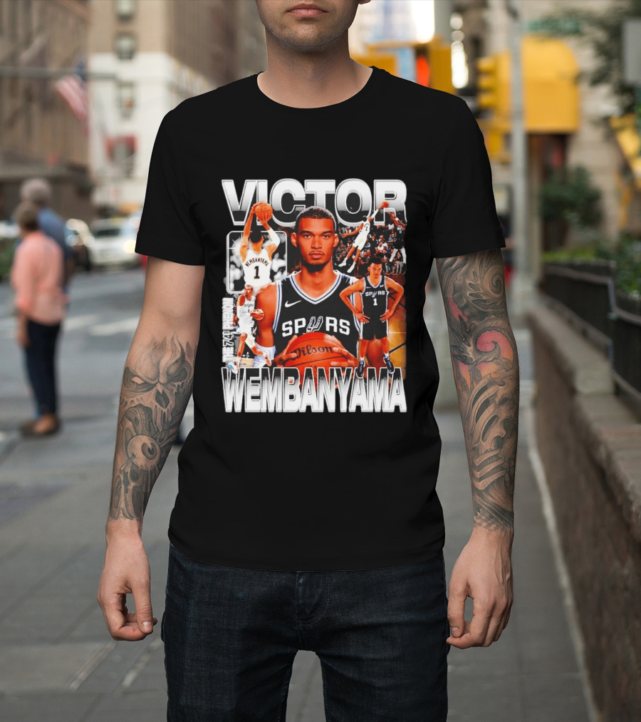Victor Wembanyama Spurs Phenom Basketball Player T-Shirt