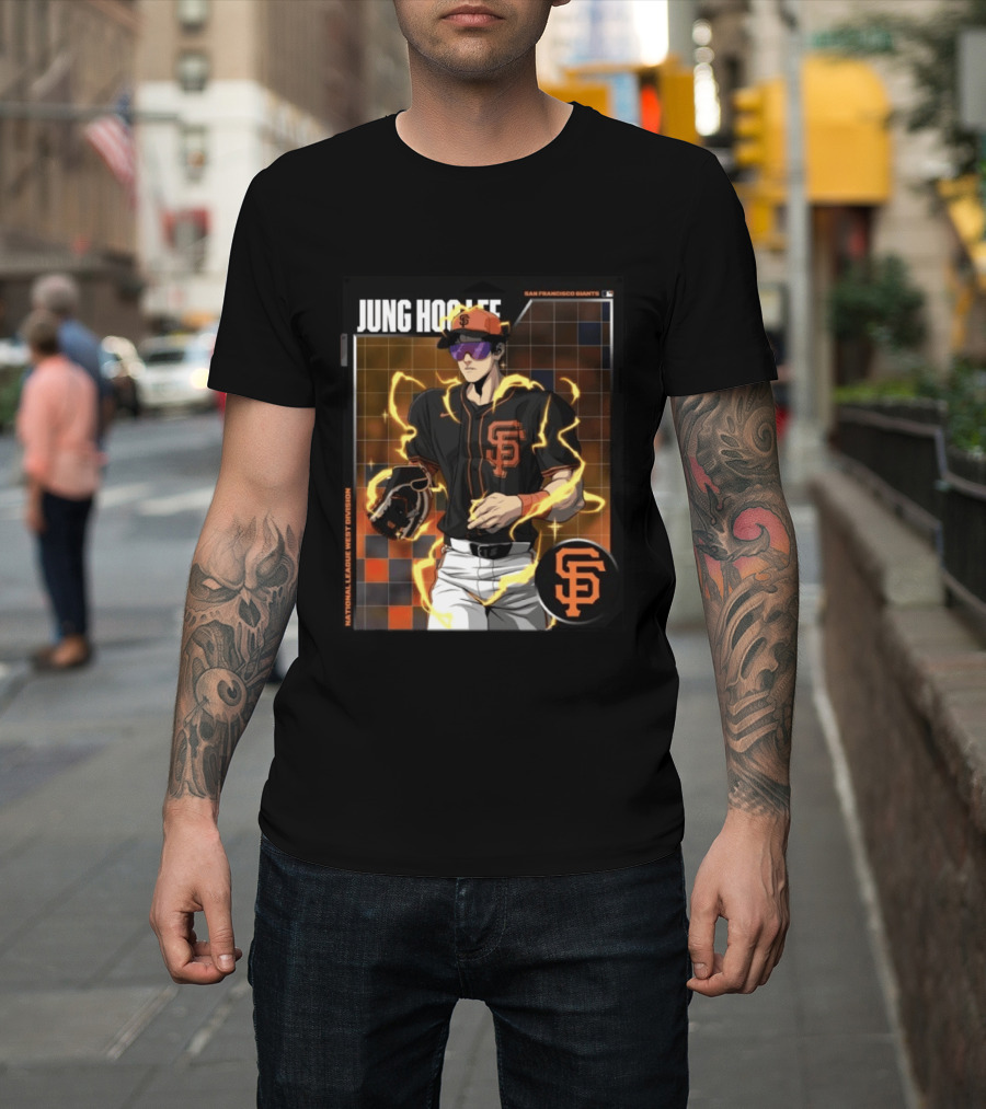 Jung Hoo Lee San Francisco Giants National League West Division Super Saiyan T-Shirt