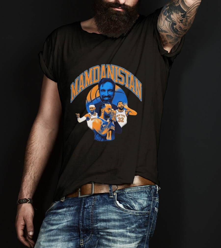 MAMDANISTAN Alien Workshop New York Knicks T-Shirt