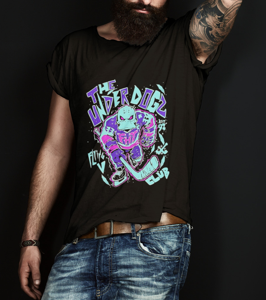 Anaheim Ducks The Underdogs FMH Flying House Club Hockey Player T-Shirt