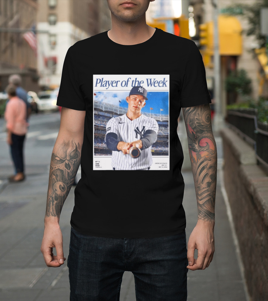 American League May 25 May 31 2026 Ben Rice Player Of The Week Yankees T-Shirt