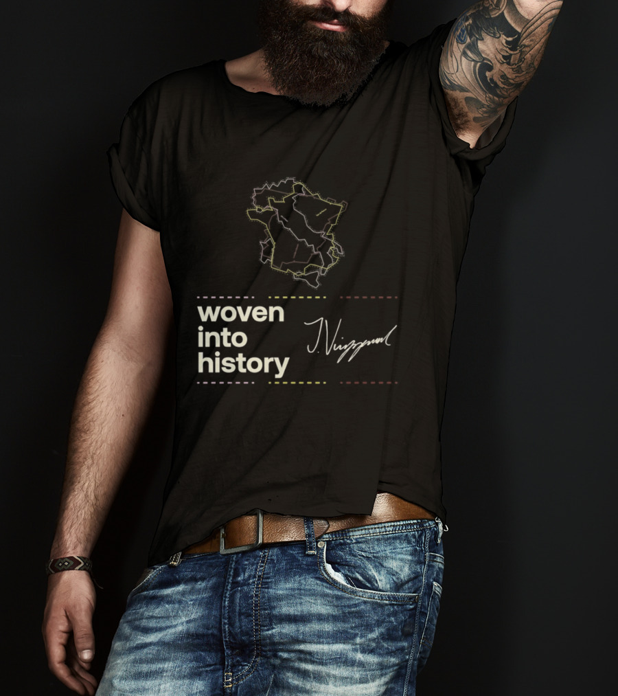 Giro D'Italia Tour De France La Vuelta A Espana Woven Into History Nibali T-Shirt