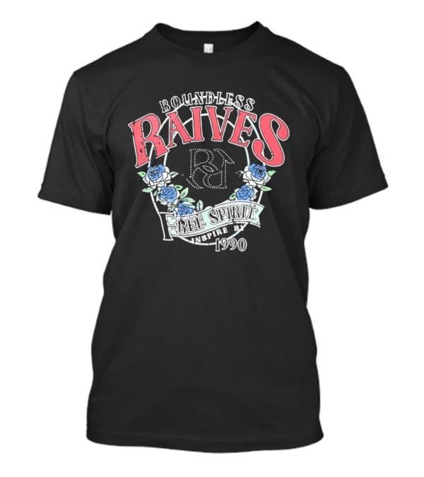 Boundless Raives Free Spirit Westie 1990 Flower Aesthetic Rose T-Shirt