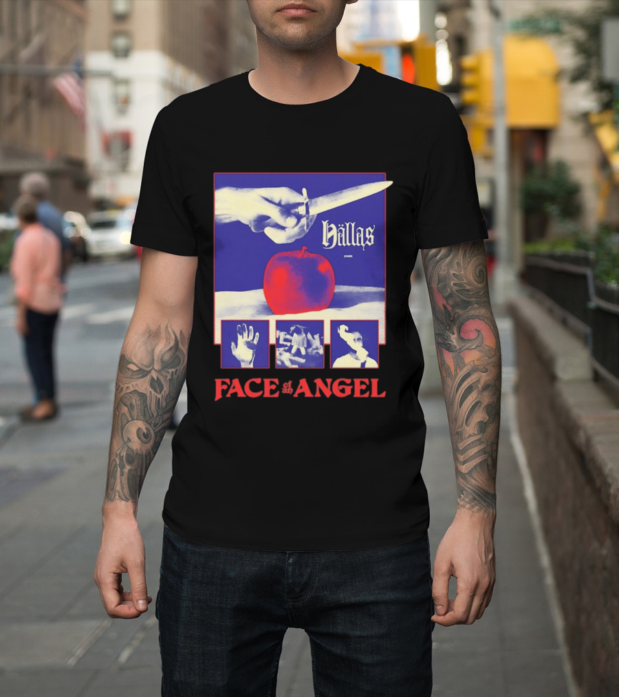 Hallas Face Of An Angel Album Heavy Metal Rock Band Music T-Shirt