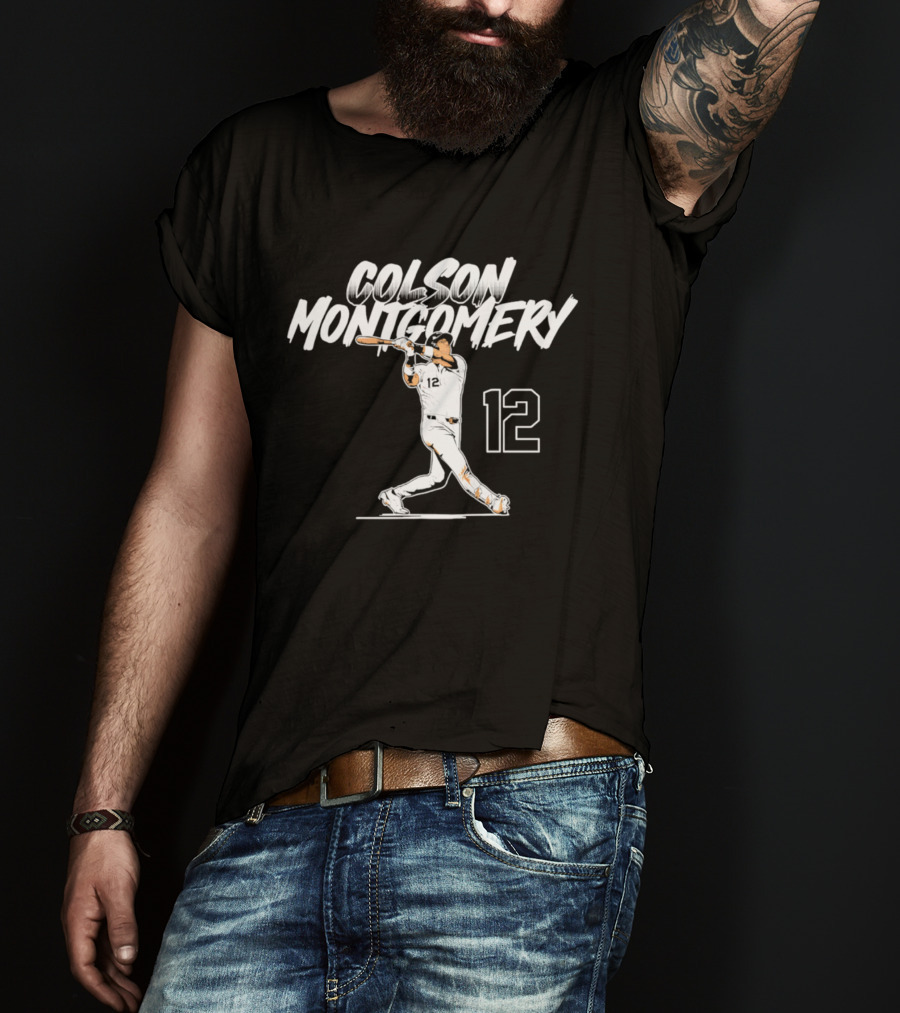 Colson Montgomery Chicago White Sox Slugger Swing 12 T-Shirt