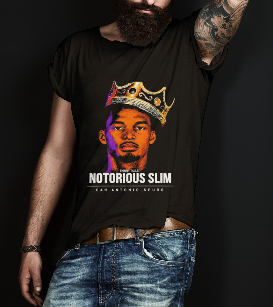 San Antonio Spurs Notorious Slim King Victor Wembanyama Basketball Star T-Shirt