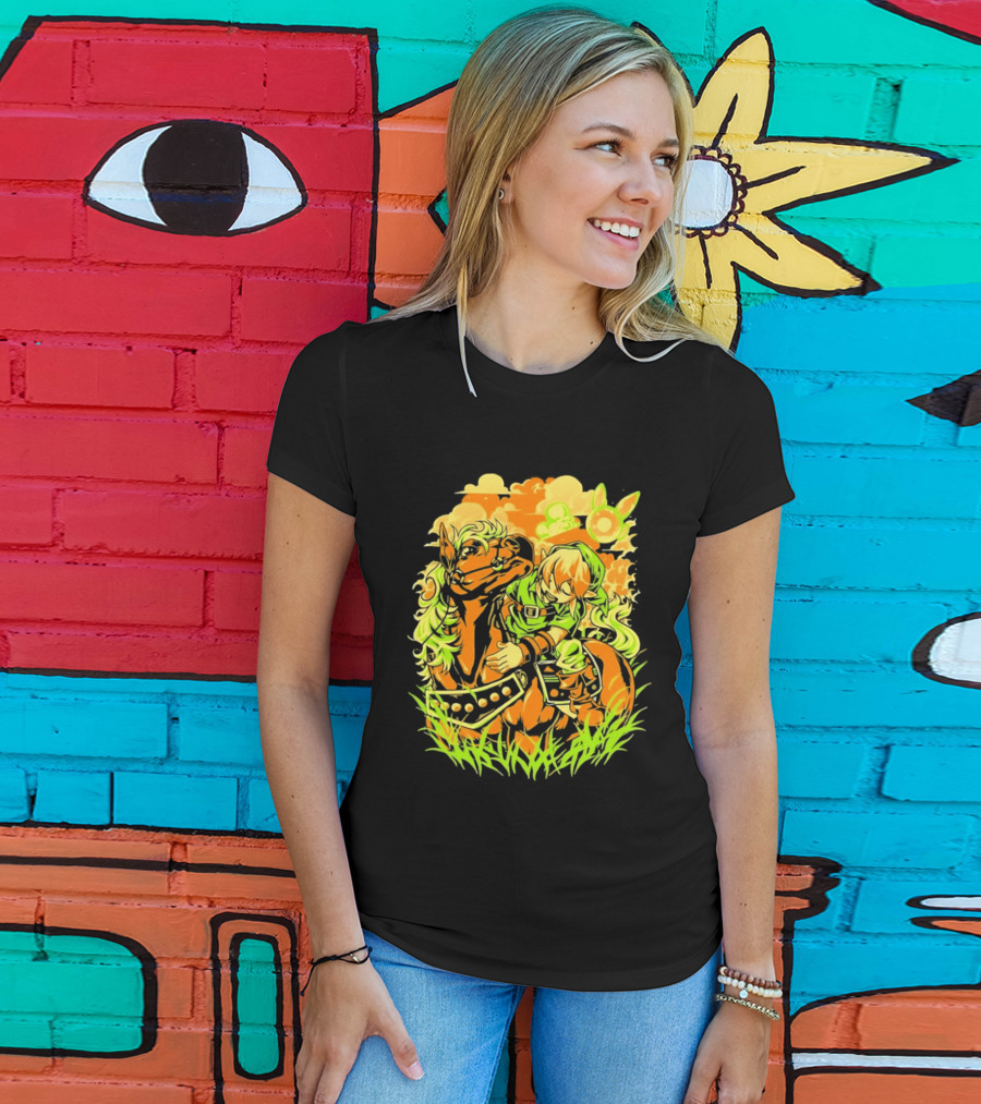 Legend Of Zelda Link And Epona Journey Through Hyrule Fields Adventure T-Shirt