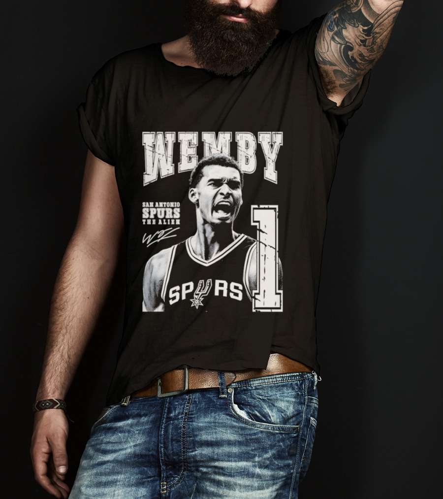 Wemby San Antonio Spurs The Alien 1 Victor Wembanyama Basketball T-Shirt