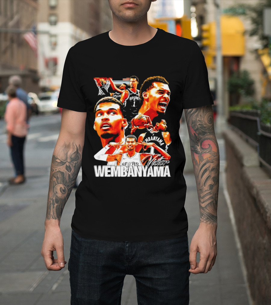 Victor Wembanyama Spurs Basketball Hero Collection T-Shirt