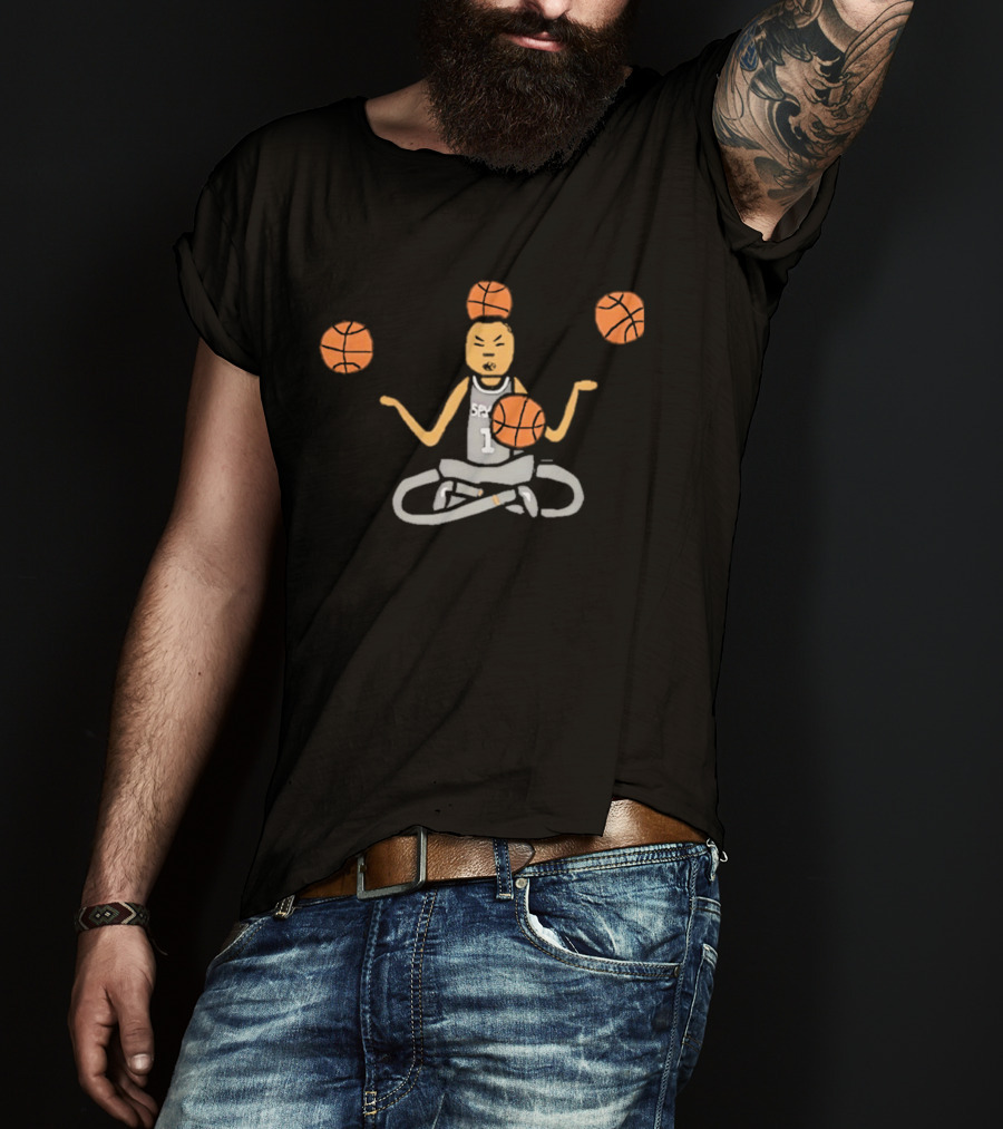 Wembanyama Meditation San Antonio Spurs Basketball Meme T-Shirt