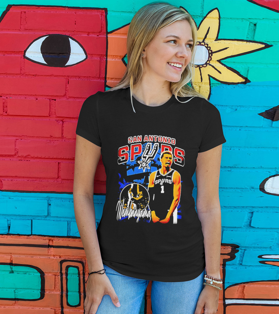 San Antonio Spurs Wembanyama Victor NBA Basketball Player T-Shirt