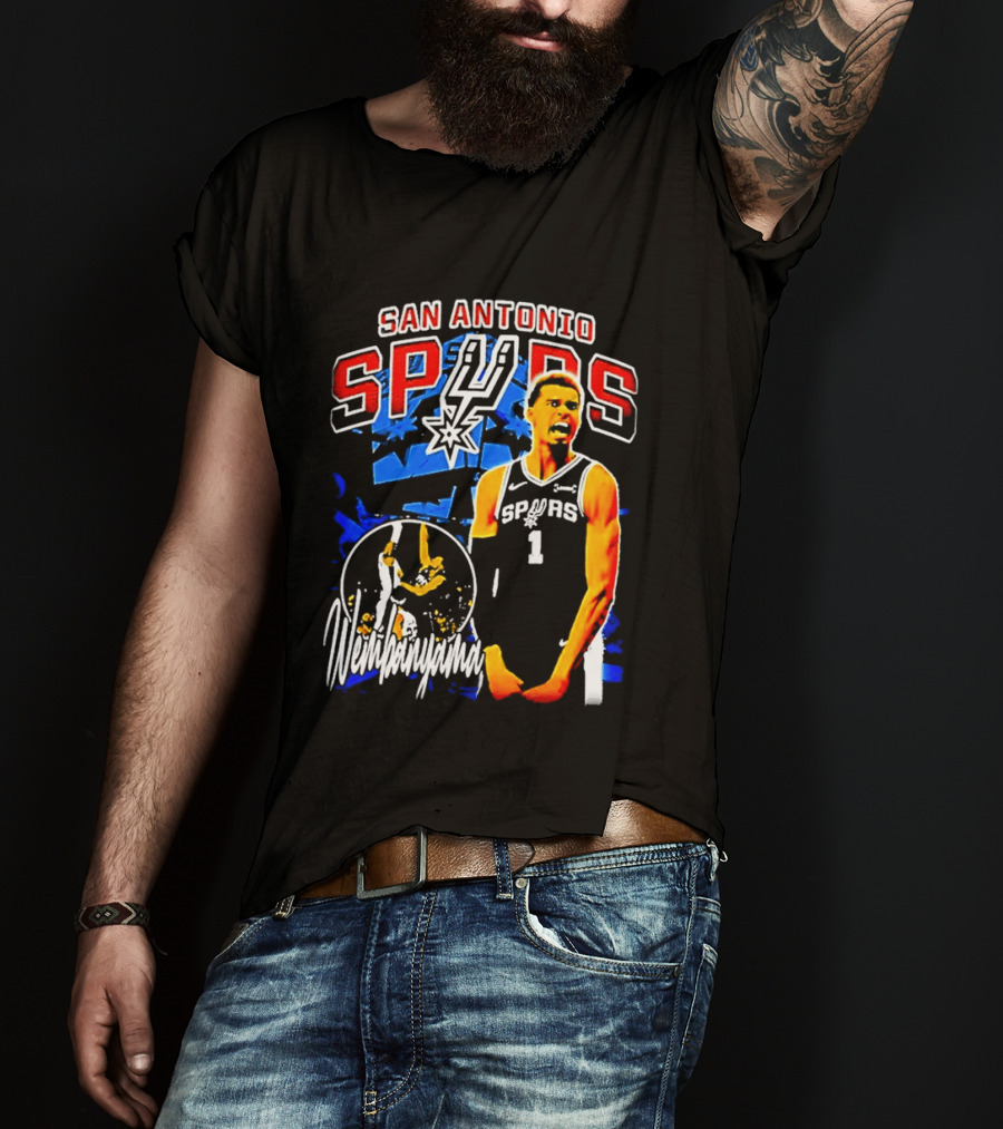San Antonio Spurs Wembanyama Victor NBA Basketball Player T-Shirt