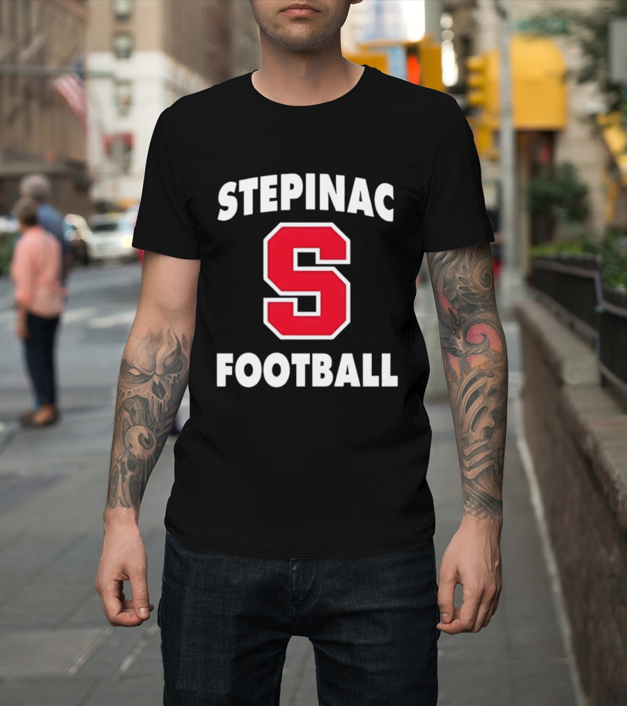 Stepinac Football Red S Bold Lettering T-Shirt