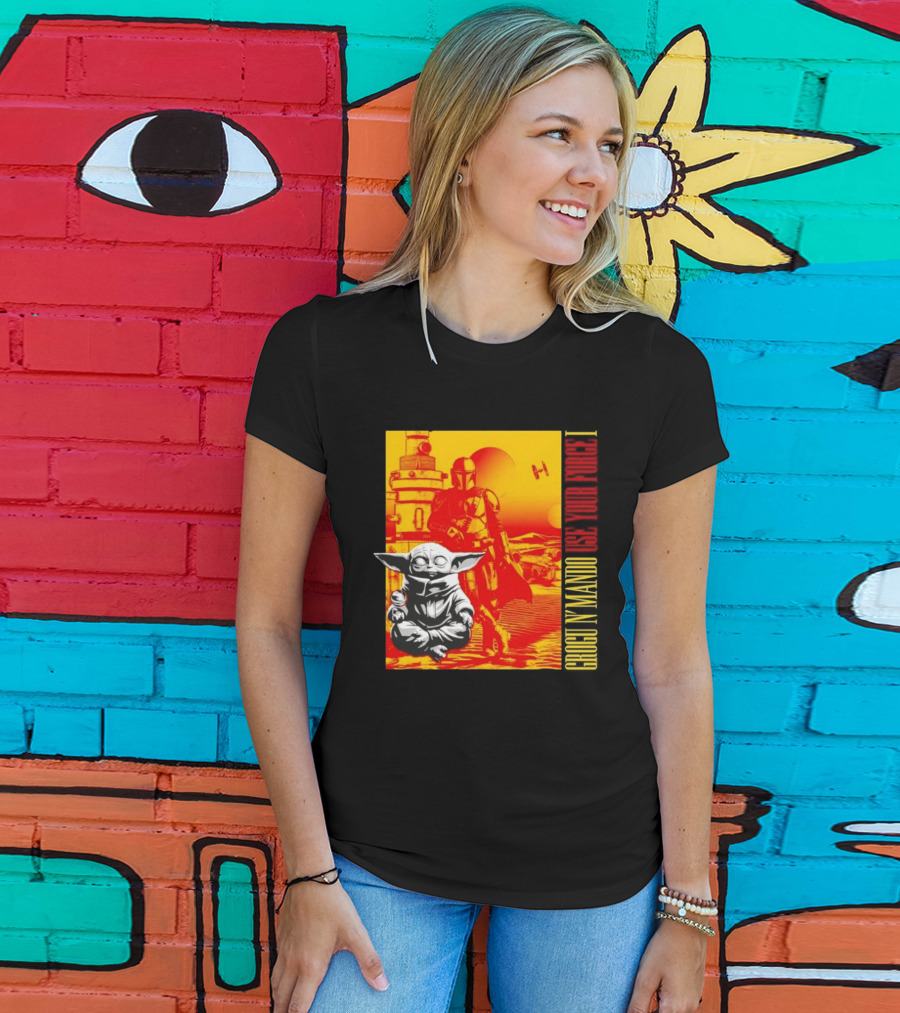 Grogu N' Mando Use Your Force I Star Wars Adventure T-Shirt