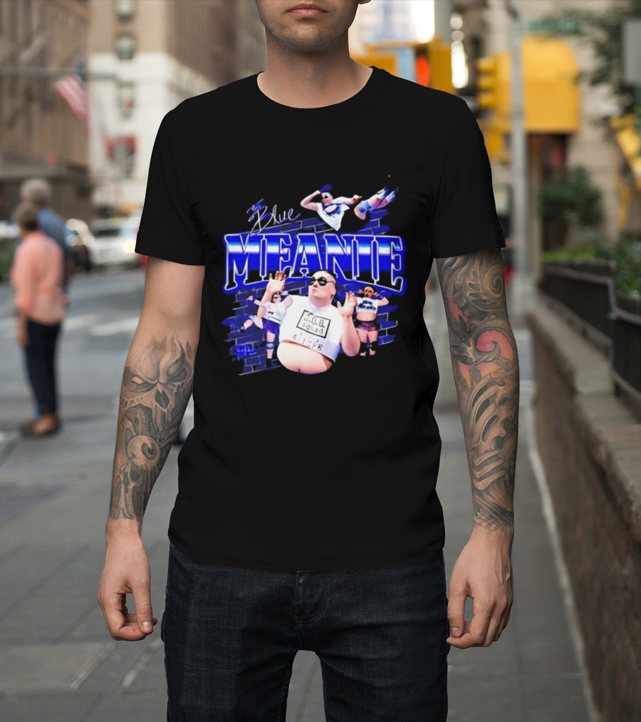 The Blue Meanie Brian Heffron Wrestling T-Shirt