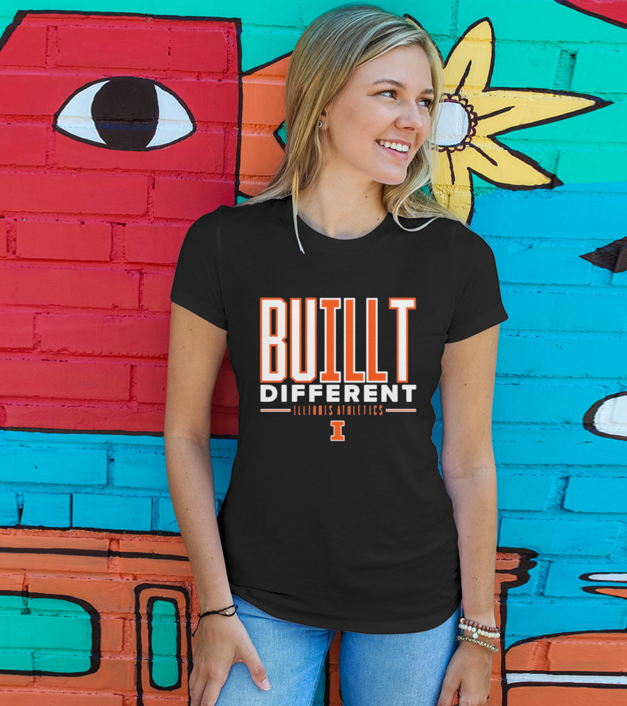 BuILLt Different Illinois Athletics I T-Shirt