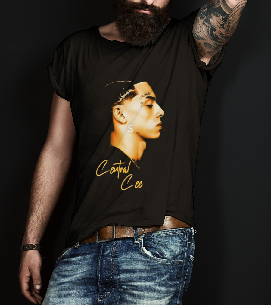 Central Cee Star UK Portrait Profile T-Shirt