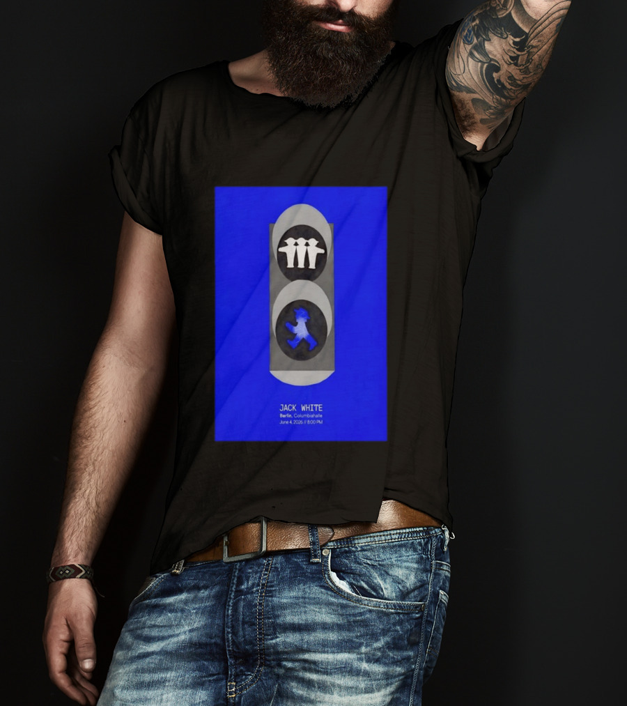 Jack White Berlin Columbiahalle June 4 2026 Ampelmann Traffic Light Icon Concert 8PM T-Shirt