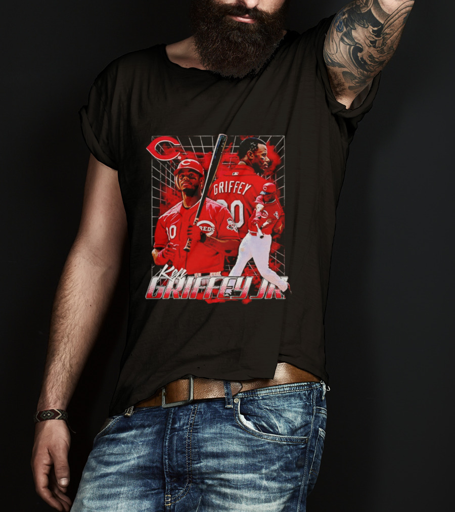 Ken Griffey Jr Cincinnati Reds Baseball Player 30 Reds Griffey T-Shirt