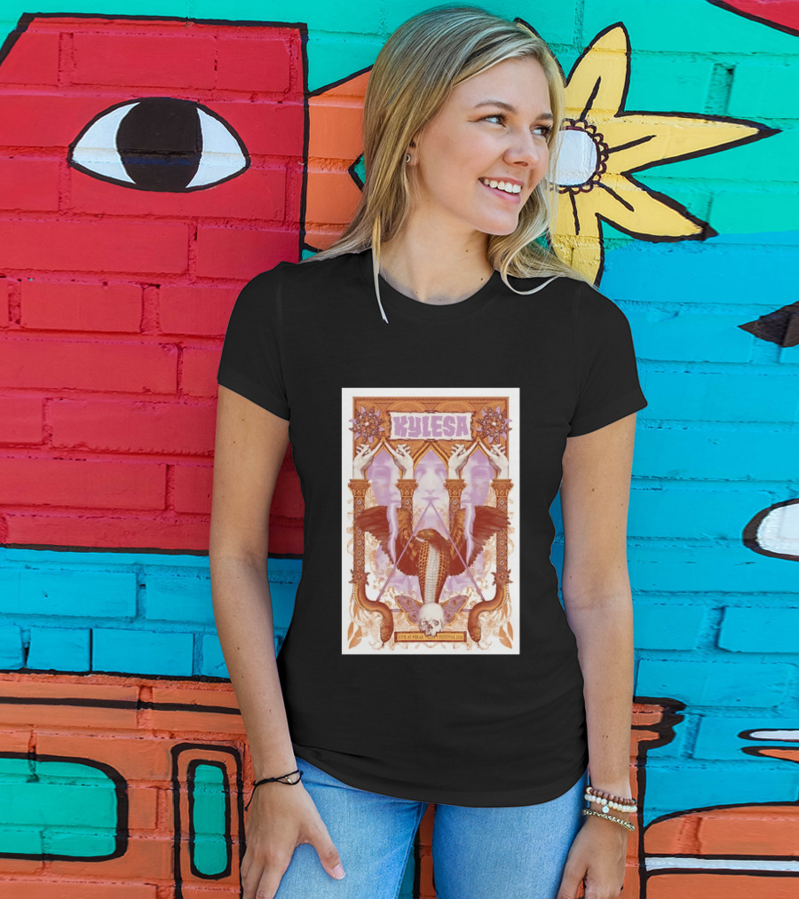 Kylesa Live At Freak Valley Festival 2026 Ornate Serpent Winged Skull Occult T-Shirt